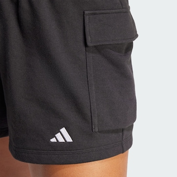 ADIDAS SPORTSWEAR Loose fit Sports trousers 'Essentials' in Black