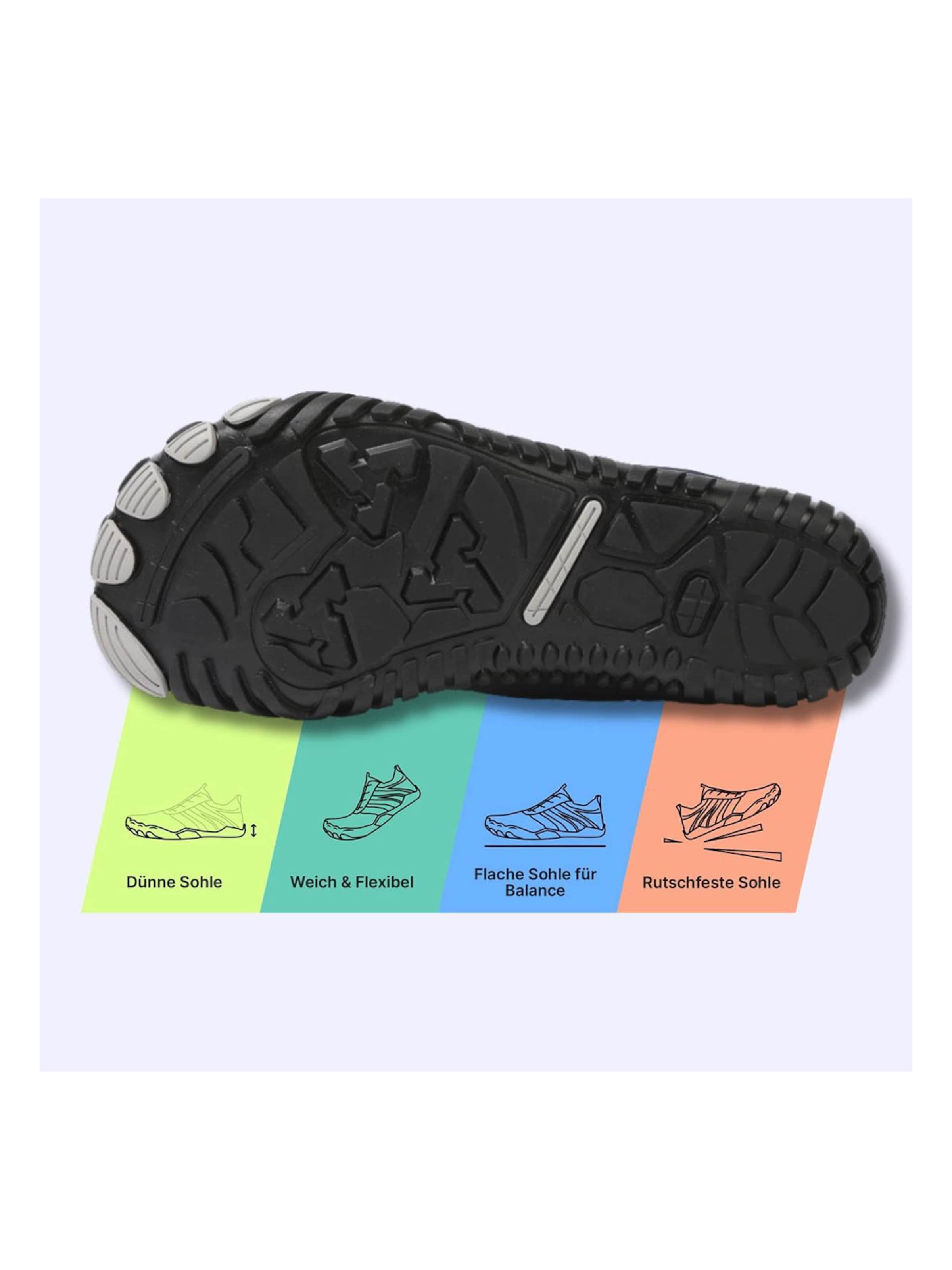 DOTALES Lace-Up Boots 'DOTALES - WarmStep Barfußschuhe' in Blue