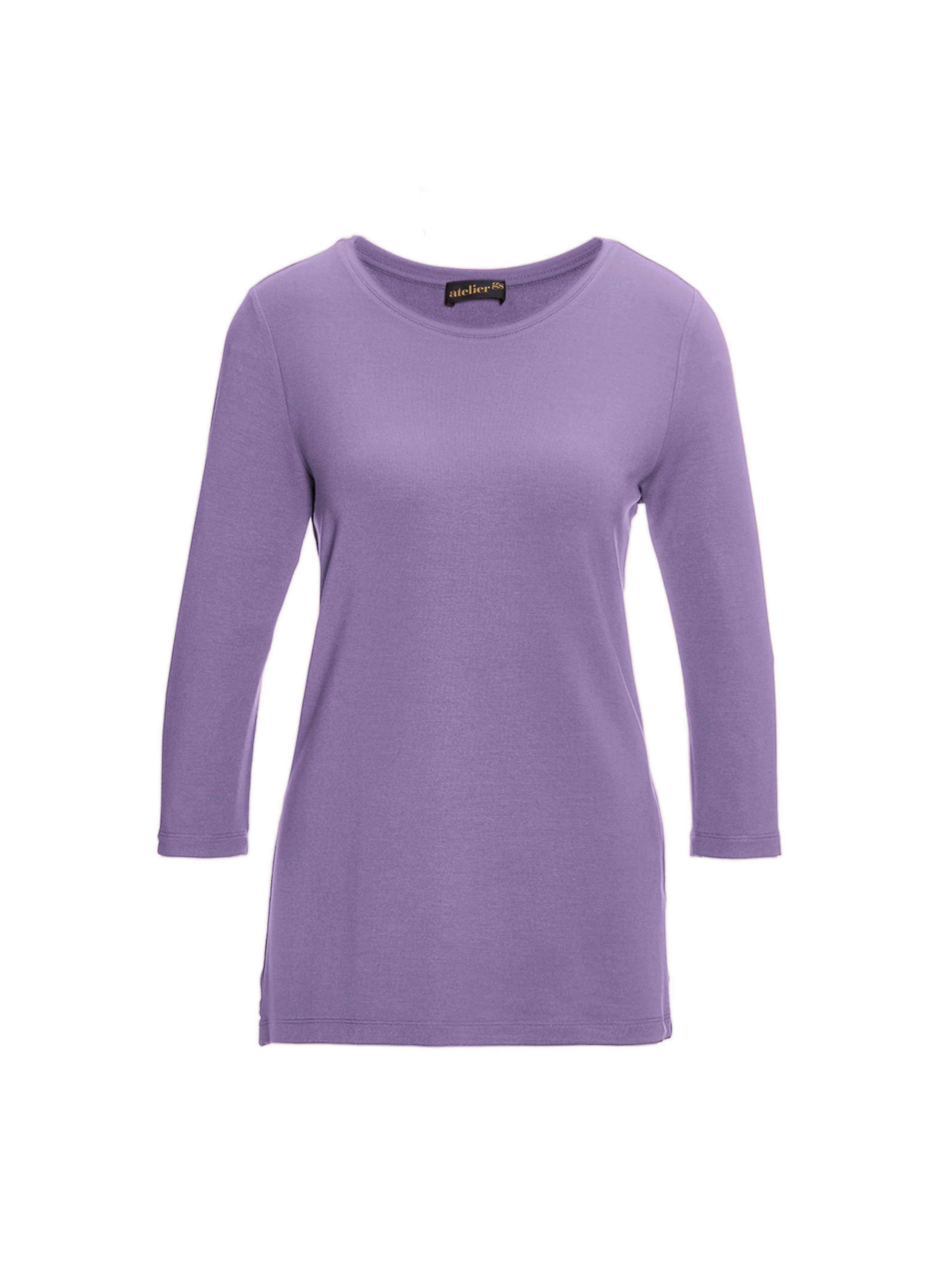 Goldner Shirt in Lila: Vorderseite