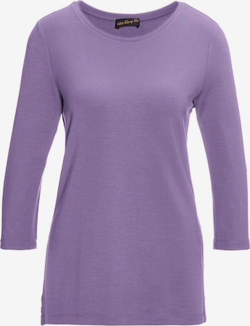 Goldner Shirt in Lila: Vorderseite