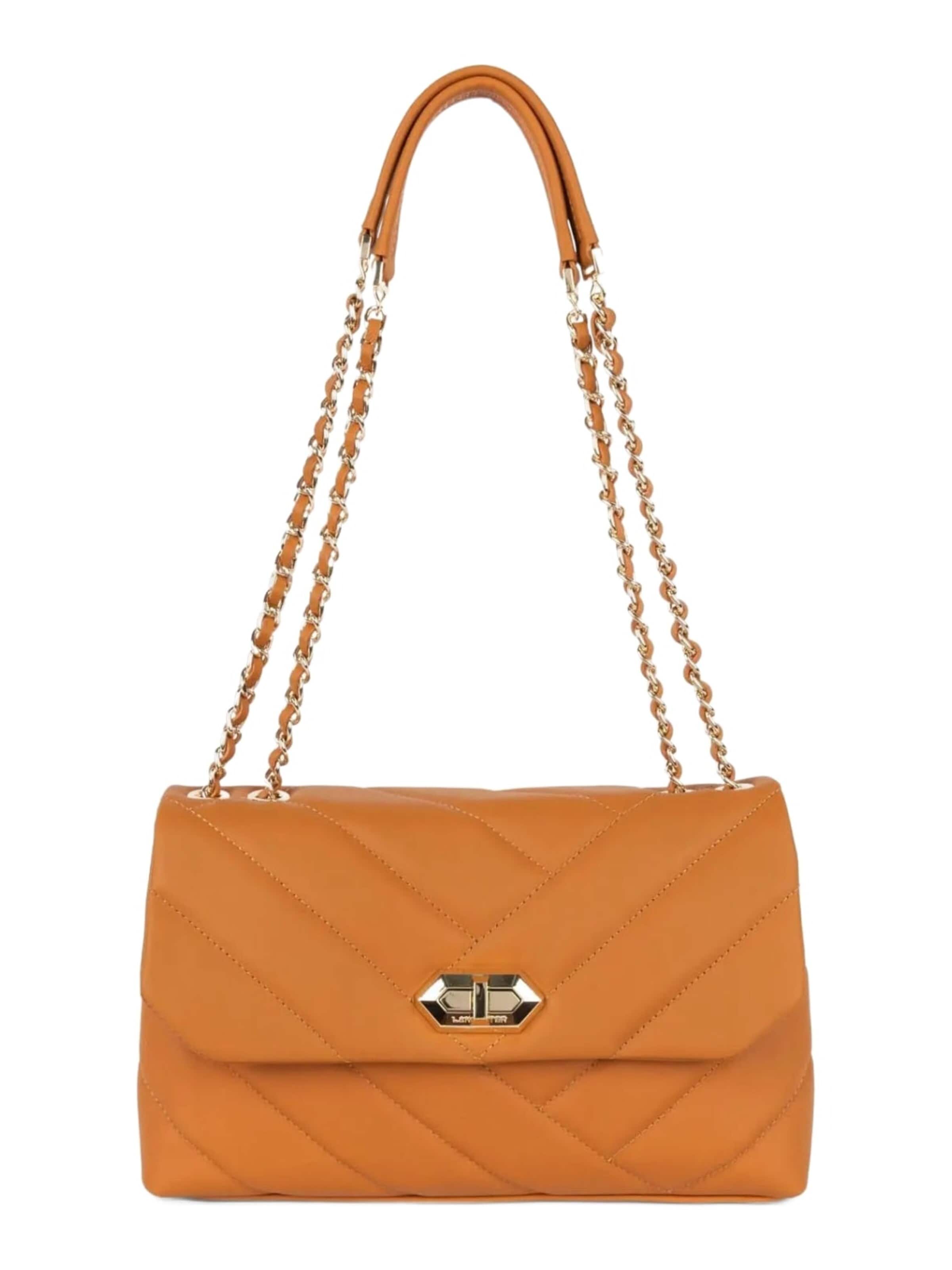 Sacs à main 'Lancaster Sac Trotteur Matelassé Gold' LANCASTER Paris en or : devant