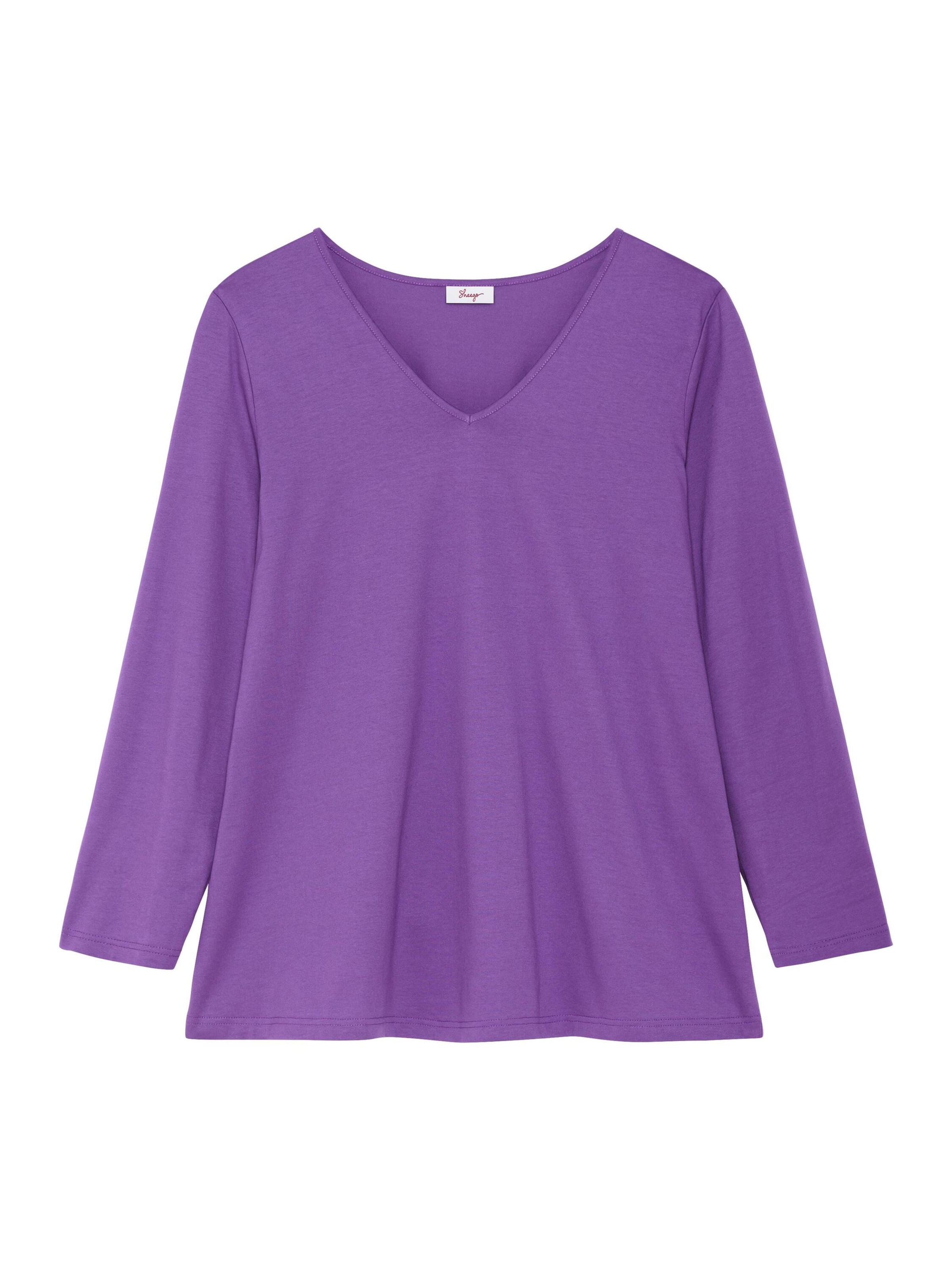 SHEEGO Shirt in lila, Produktansicht