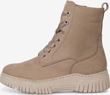 TAMARIS Lace-Up Ankle Boots in Beige