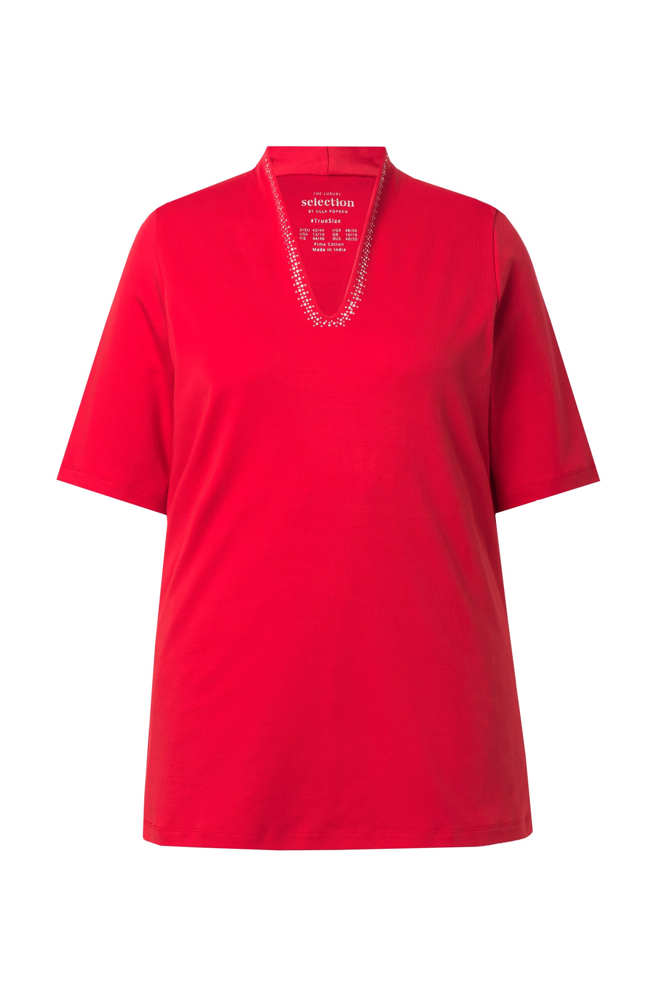 T-shirt Ulla Popken en rouge : devant