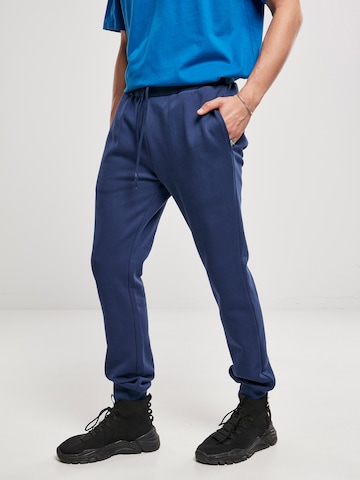 Urban Classics Tapered Broek 'Basic' in Blauw: voorkant