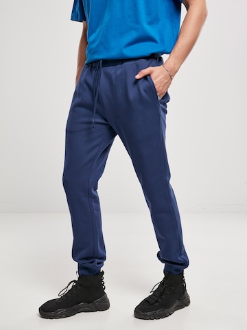 Urban Classics Spodnie 'Basic' w kolorze niebieski: przód