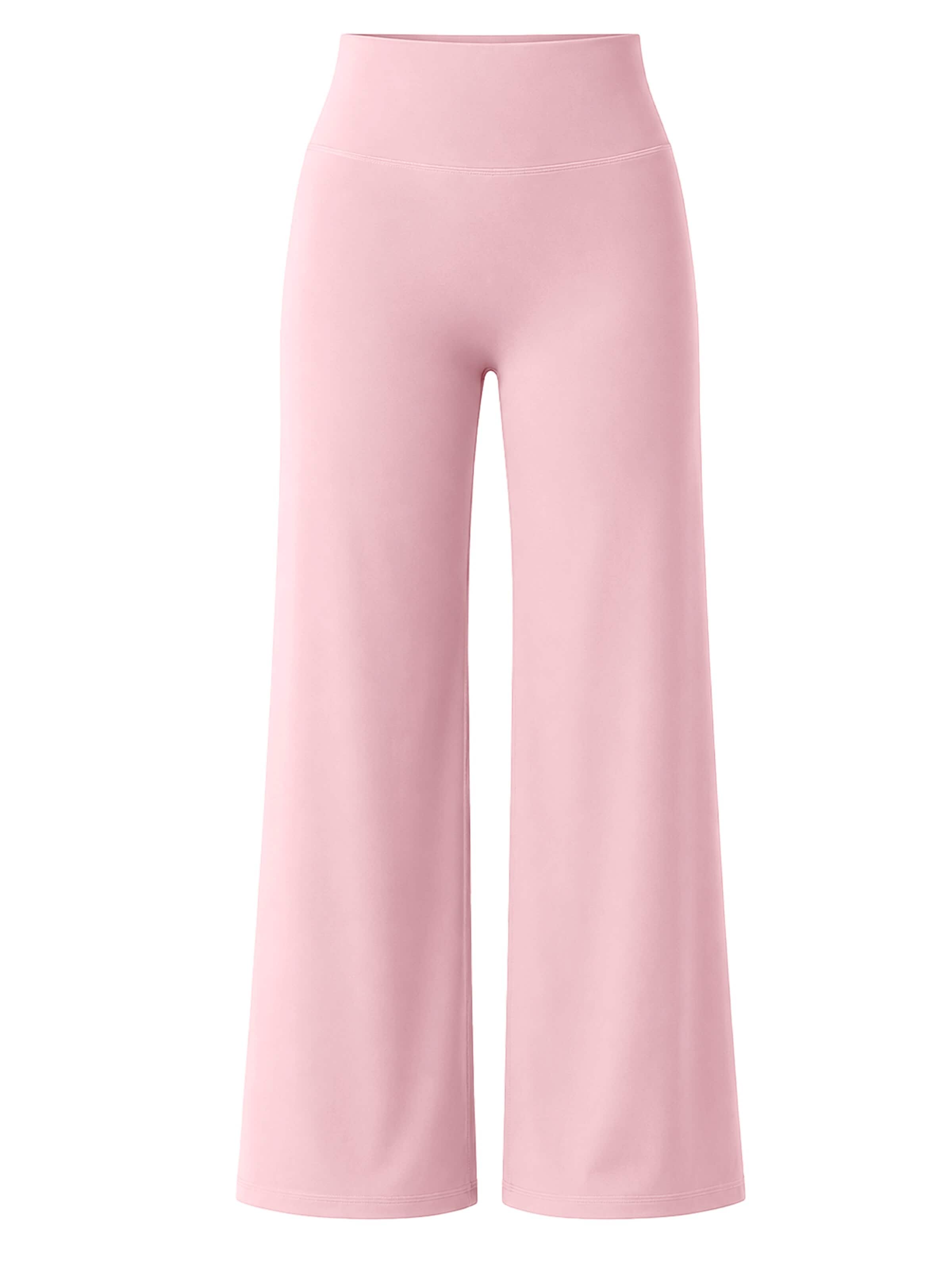ZAAYO Wide leg Workout Pants 'Women's Wide‑Leg Yoga Sports Pants' in Pink: front