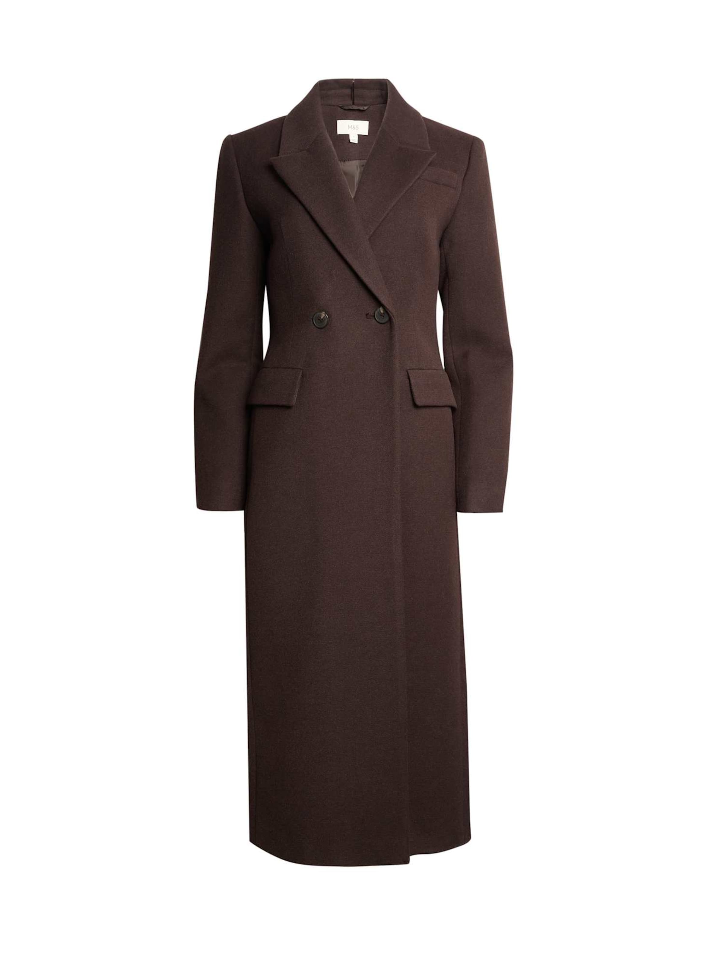 Marks & Spencer Tussenmantel in de kleur Chocoladebruin, Productweergave