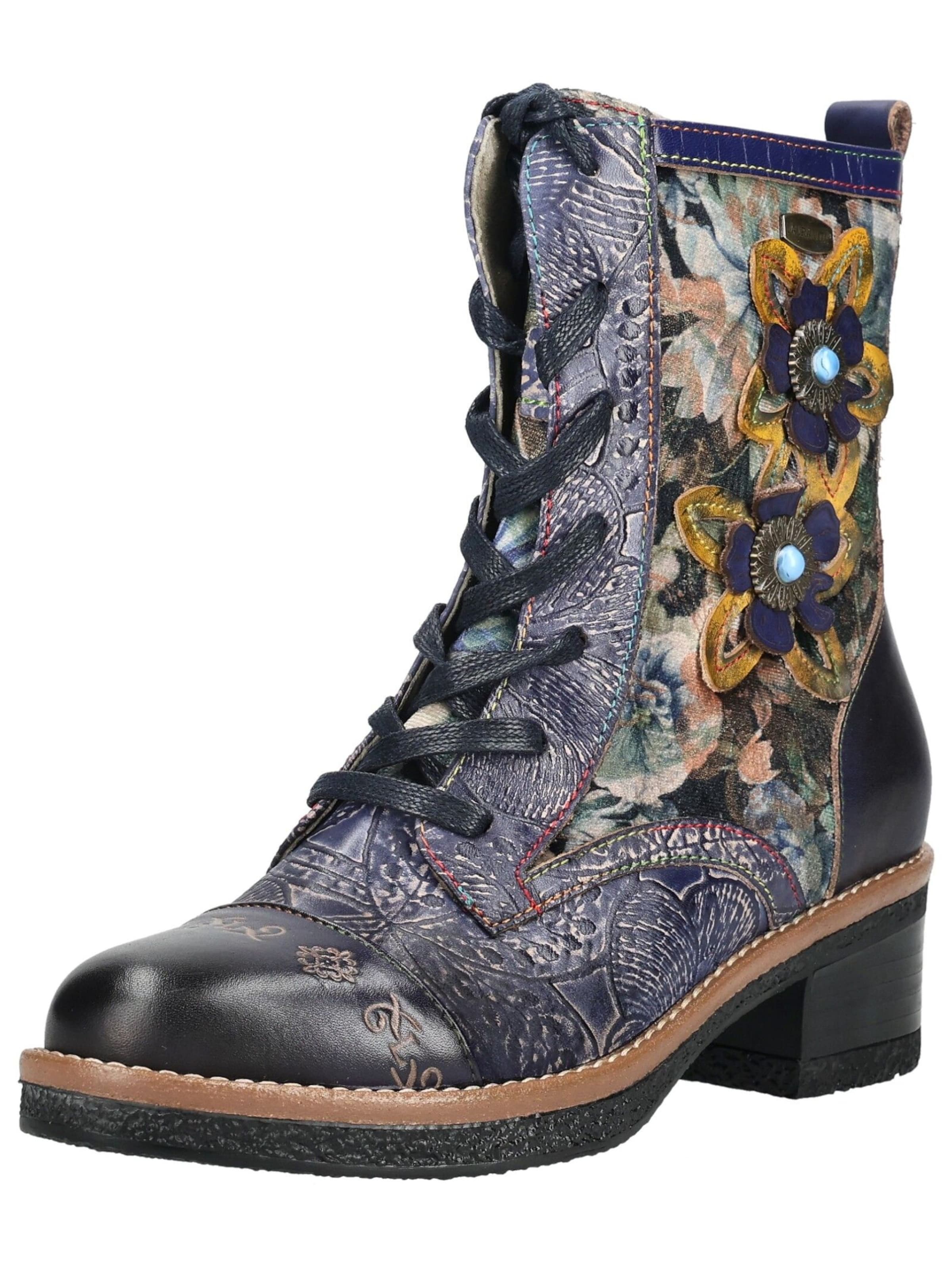 Bottines à lacets Laura Vita en violet : devant