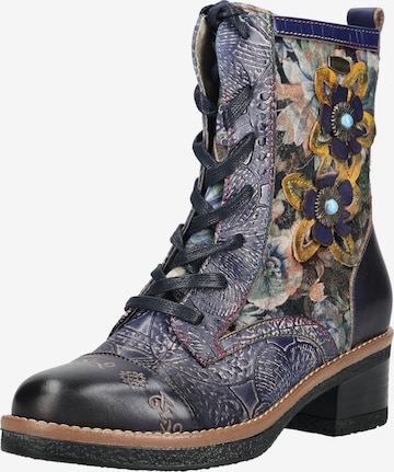 Bottines à lacets Laura Vita en violet : devant