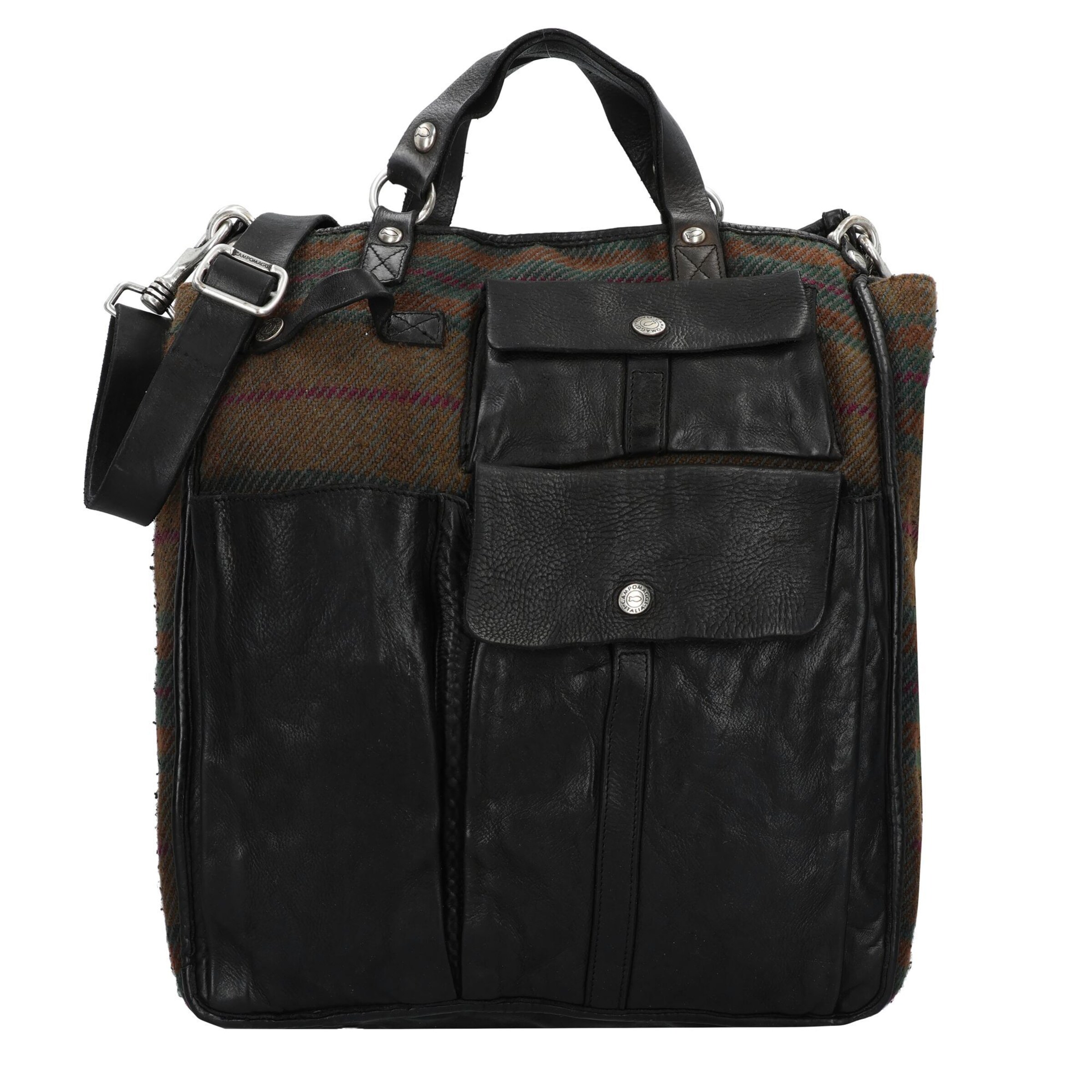 Campomaggi Crossbody bag 'Tokyo' in Black: front