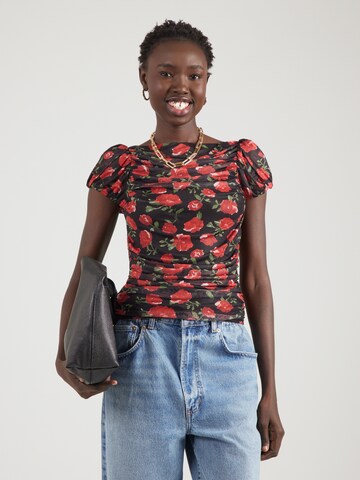 juoda Gina Tricot Marškinėliai: priekis