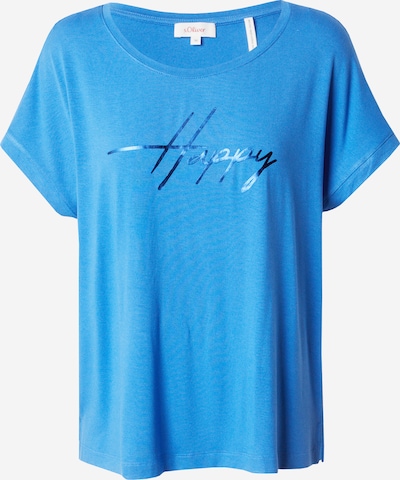 s.Oliver T-shirt en bleu / bleu roi, Vue avec produit