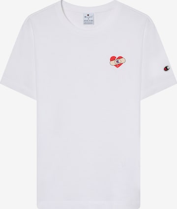 balta Champion Authentic Athletic Apparel Marškinėliai: priekis