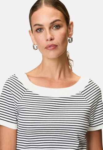 zero Streifenshirt mit Raglan Ärmel in Weiß