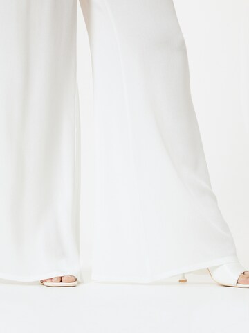 Misspap Wide leg Trousers in White