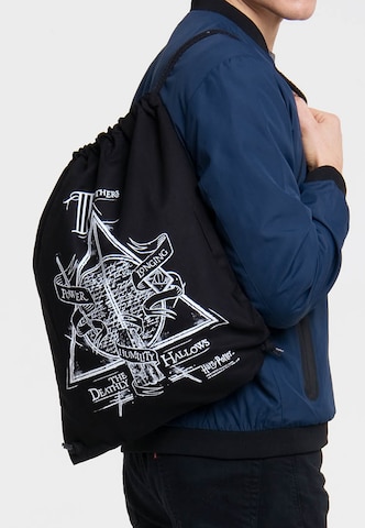 LOGOSHIRT Backpack 'Harry Potter' in Black: front