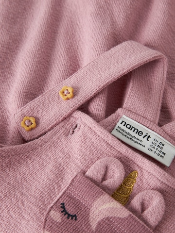 NAME IT Tapered Hängselbyxa 'NBFLEAH' i lila
