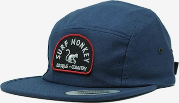 Surf Monkey Athletic Cap in Blue: front