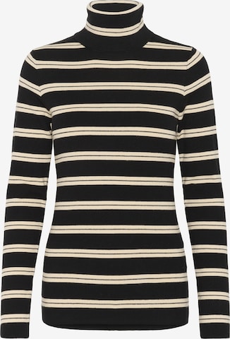 SOAKED IN LUXURY Pullover 'Spina' in Schwarz: Vorderseite