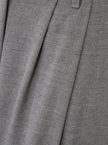 Hiccup - Perna larga Calças com pregas em cinzento