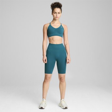 PUMA Skinny Sporthose in Grün