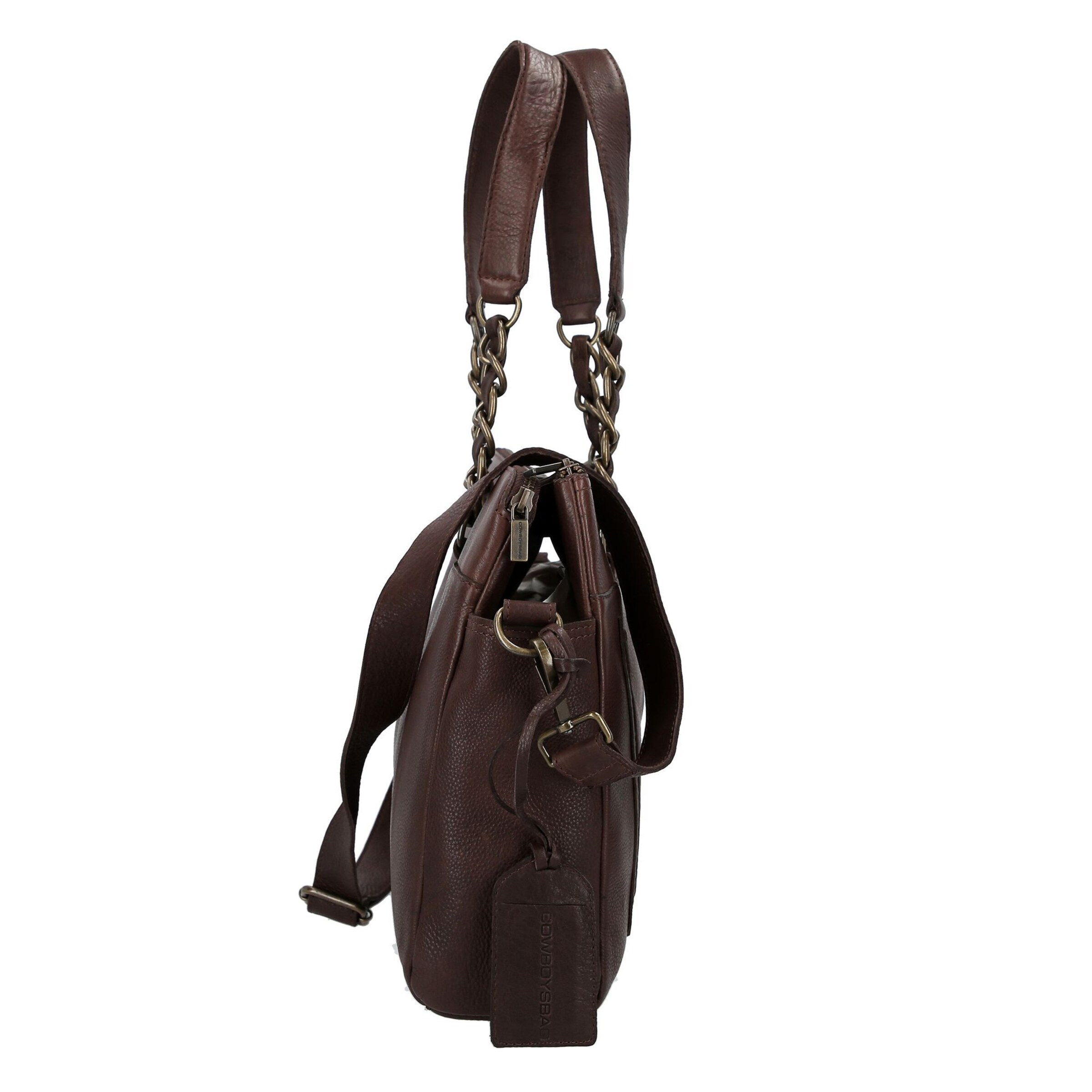 Cowboysbag Shoulder bag 'Chained Barton' in Brown