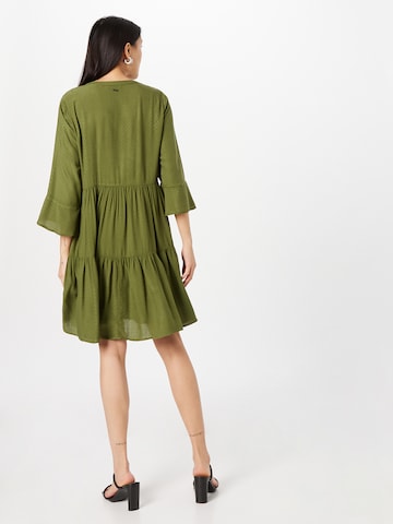 TOM TAILOR DENIM Košilové šaty – zelená