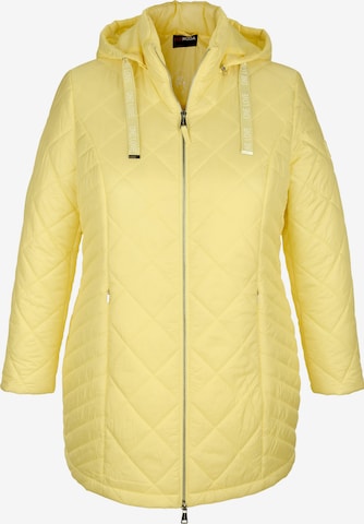 MIAMODA Between-Season Jacket in Yellow: front