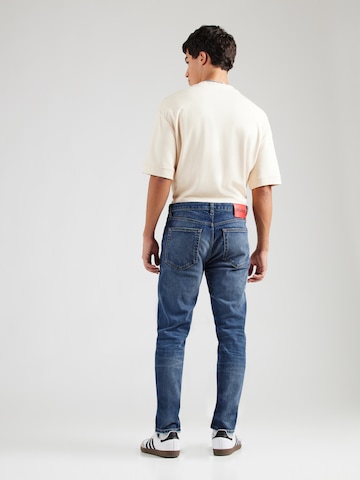 HUGO - Slimfit Calças de ganga '734' em azul