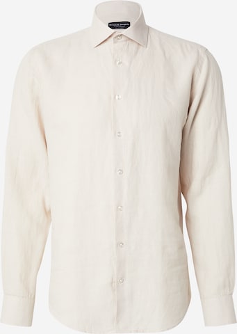 Bruun & Stengade Regularny krój Koszula 'Antonelli' w kolorze beżowy: przód