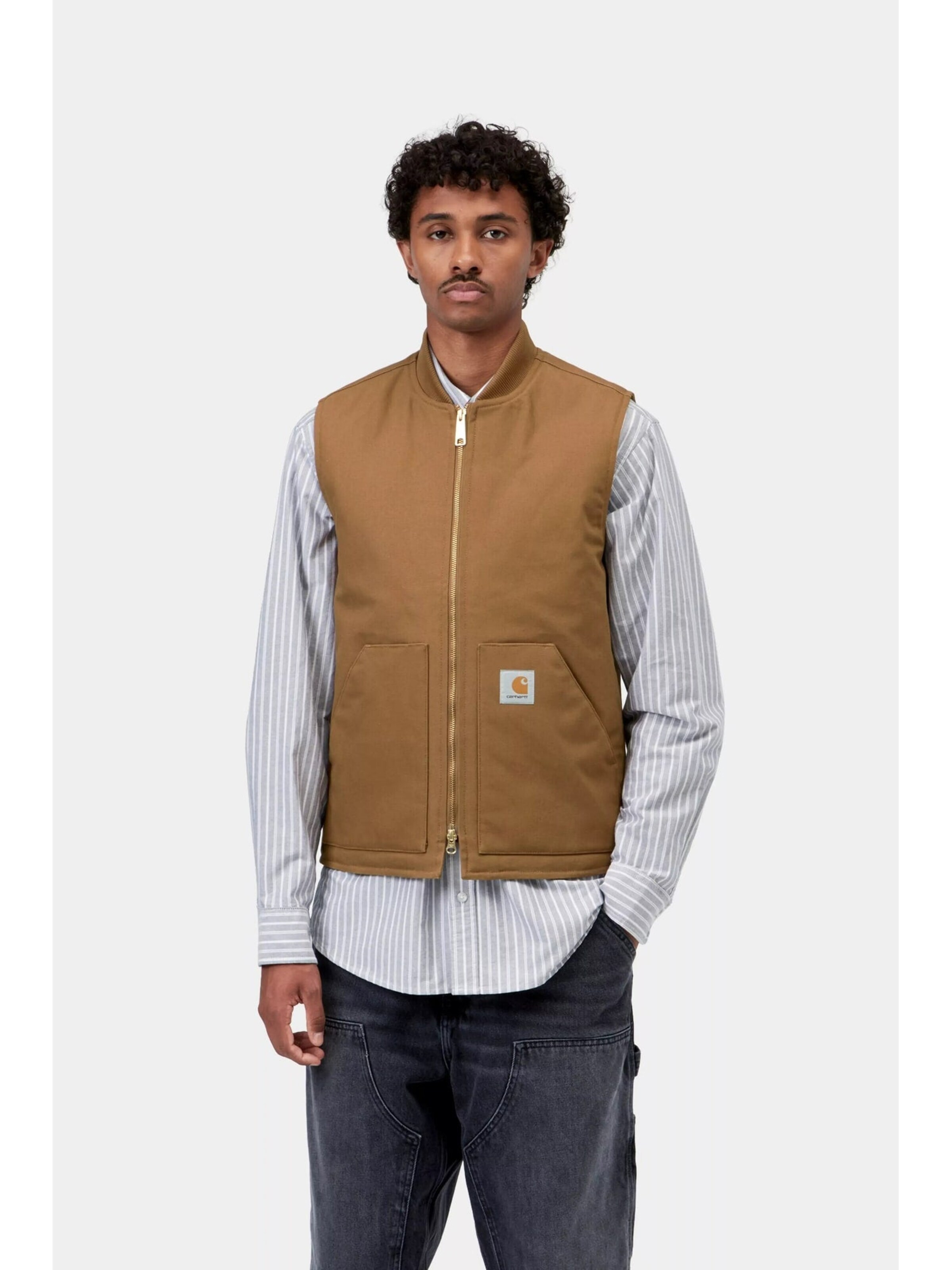 Gilet 'CLASSIC VEST HAMILTON BROWN RIGID' di Carhartt WIP in marrone