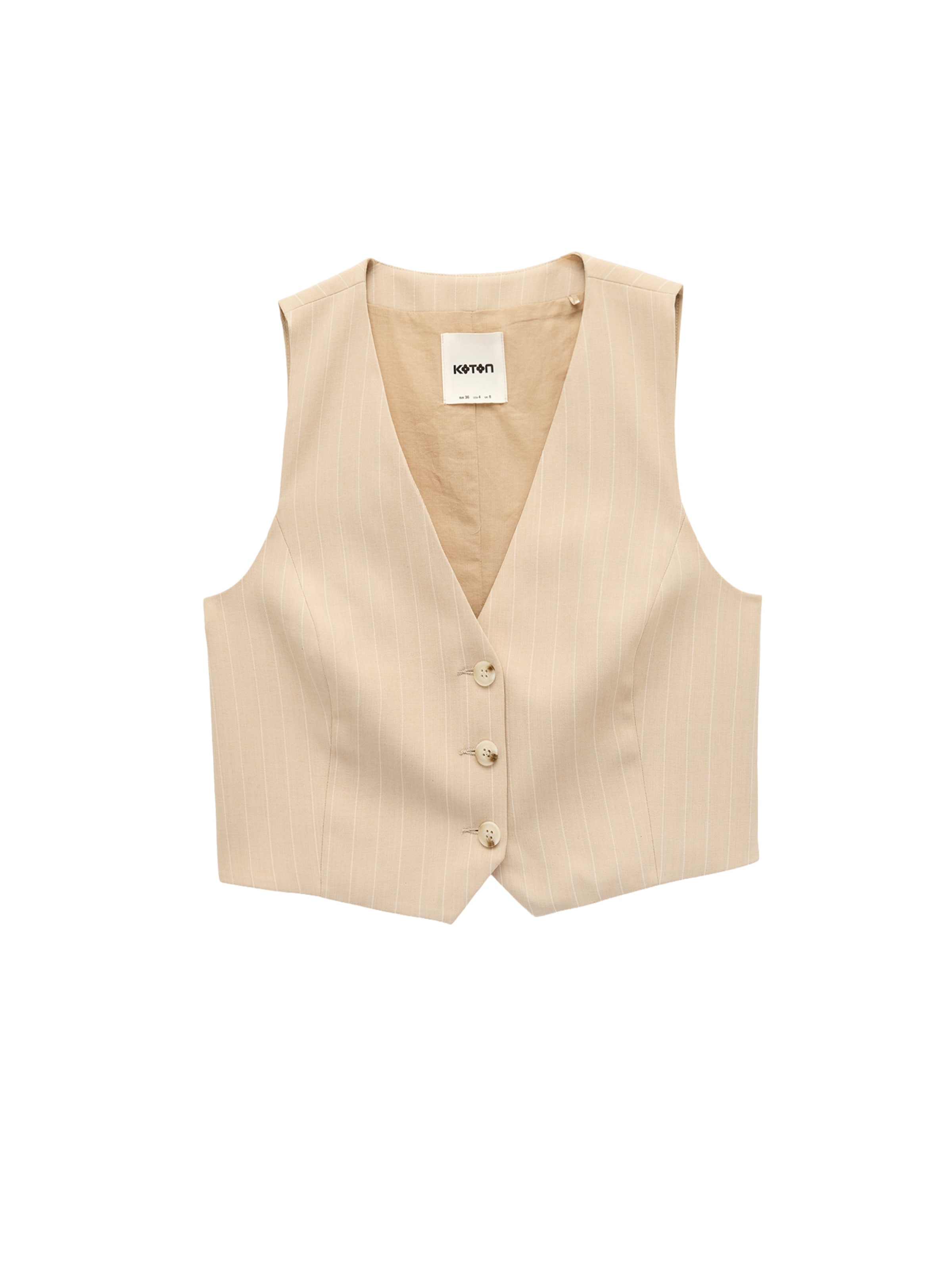 Koton Bodywarmer in Beige: voorkant