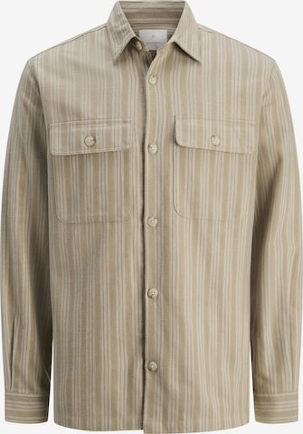 JACK & JONES Button Up Shirt in Brown: front