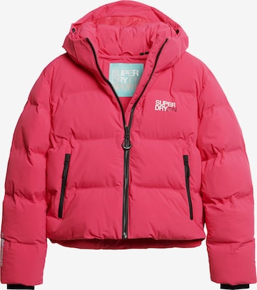 Veste d’hiver Superdry en rose : devant