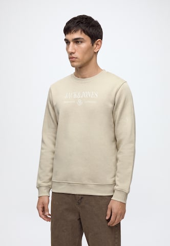 Felpa 'JORFREDERIKSBERG' di JACK & JONES in beige