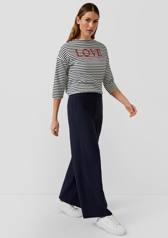 Regular Pantalon à plis s.Oliver en bleu