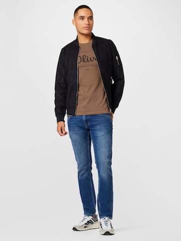 Veste mi-saison 'Rocky' JACK & JONES en noir