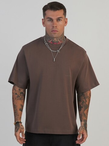 SikSilk Shirt in Braun: Vorderseite