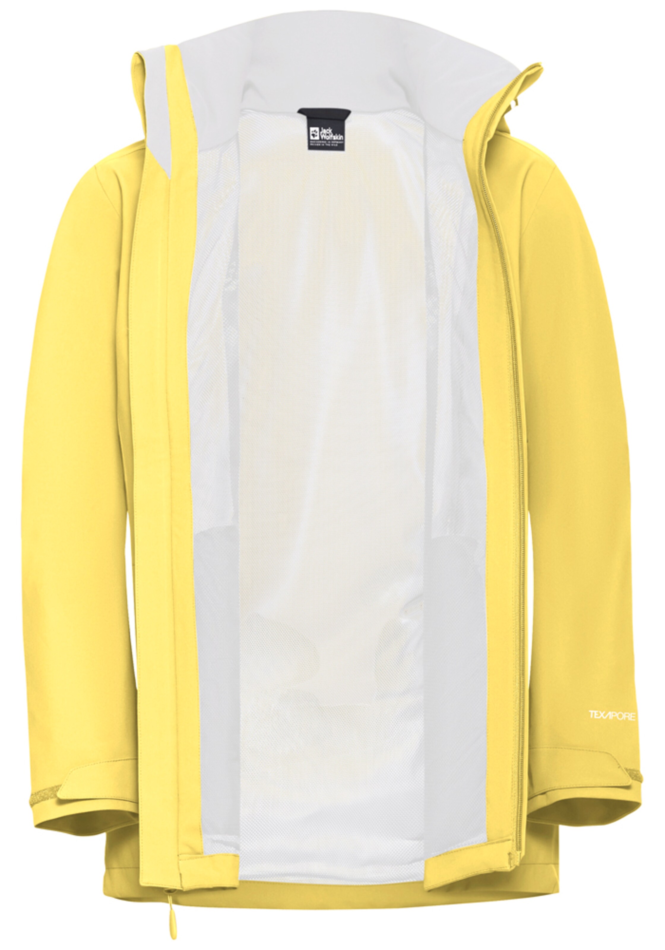 JACK WOLFSKIN Outdoor Jacket in Yellow
