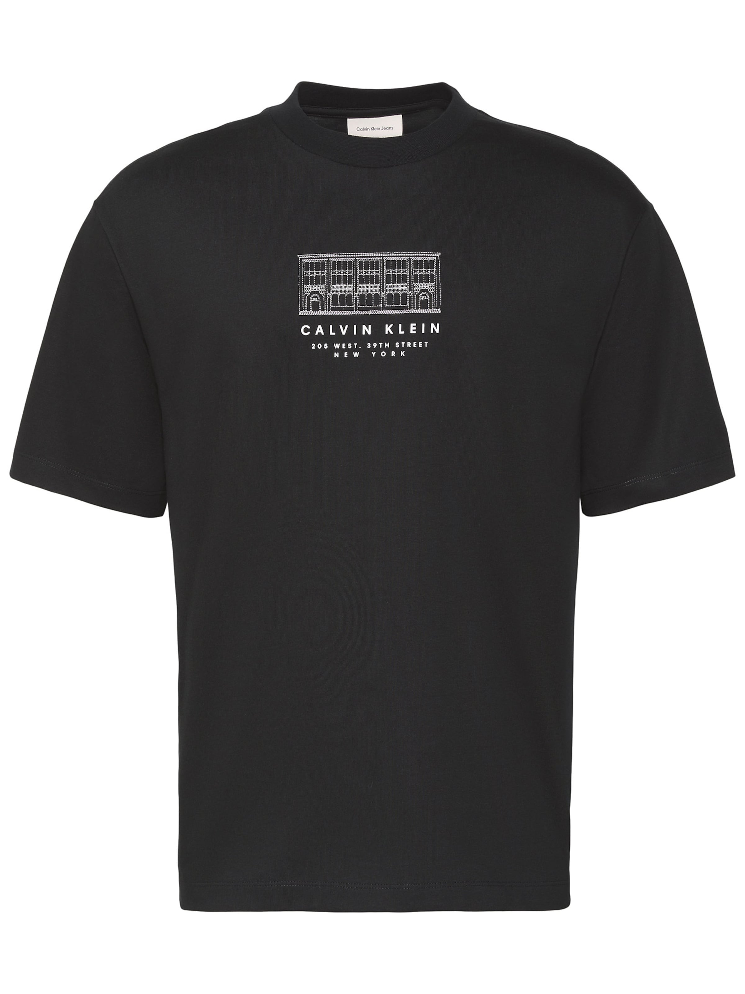 Calvin Klein Jeans T-Shirt en XXS en noir / blanc, Vue avec produit