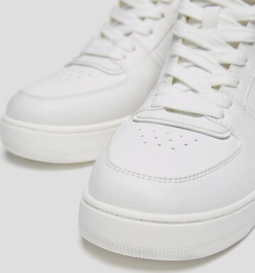 Pull&Bear Sneaker high i hvid