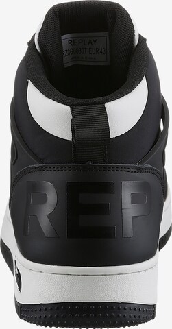 REPLAY High-Top Sneakers in Black