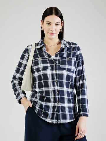 Z-One Bluse 'Xe44nia' in Blau: Vorderseite