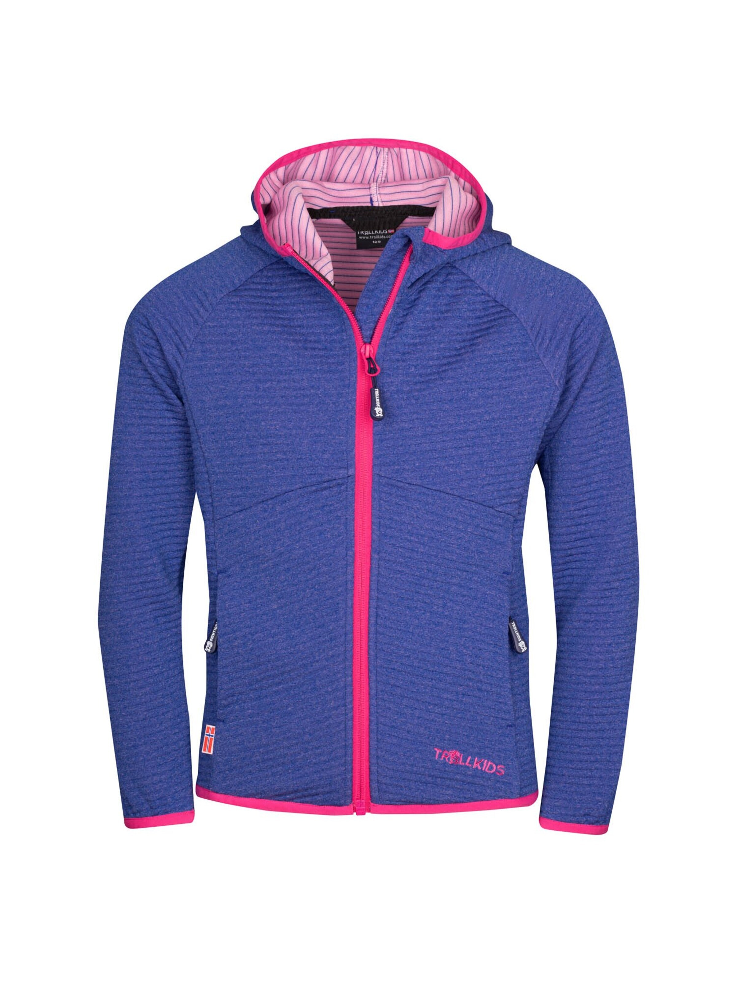TROLLKIDS Fleece Jacket in Blue: front