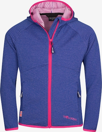 TROLLKIDS Fleece Jacket in Blue: front