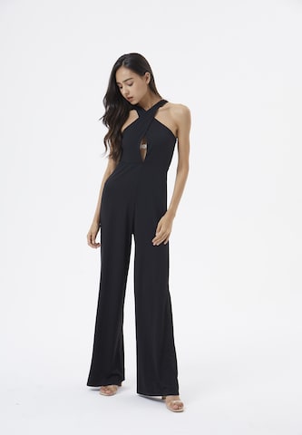 AIKI KEYLOOK Jumpsuit 'Bluemoon' in Black: front
