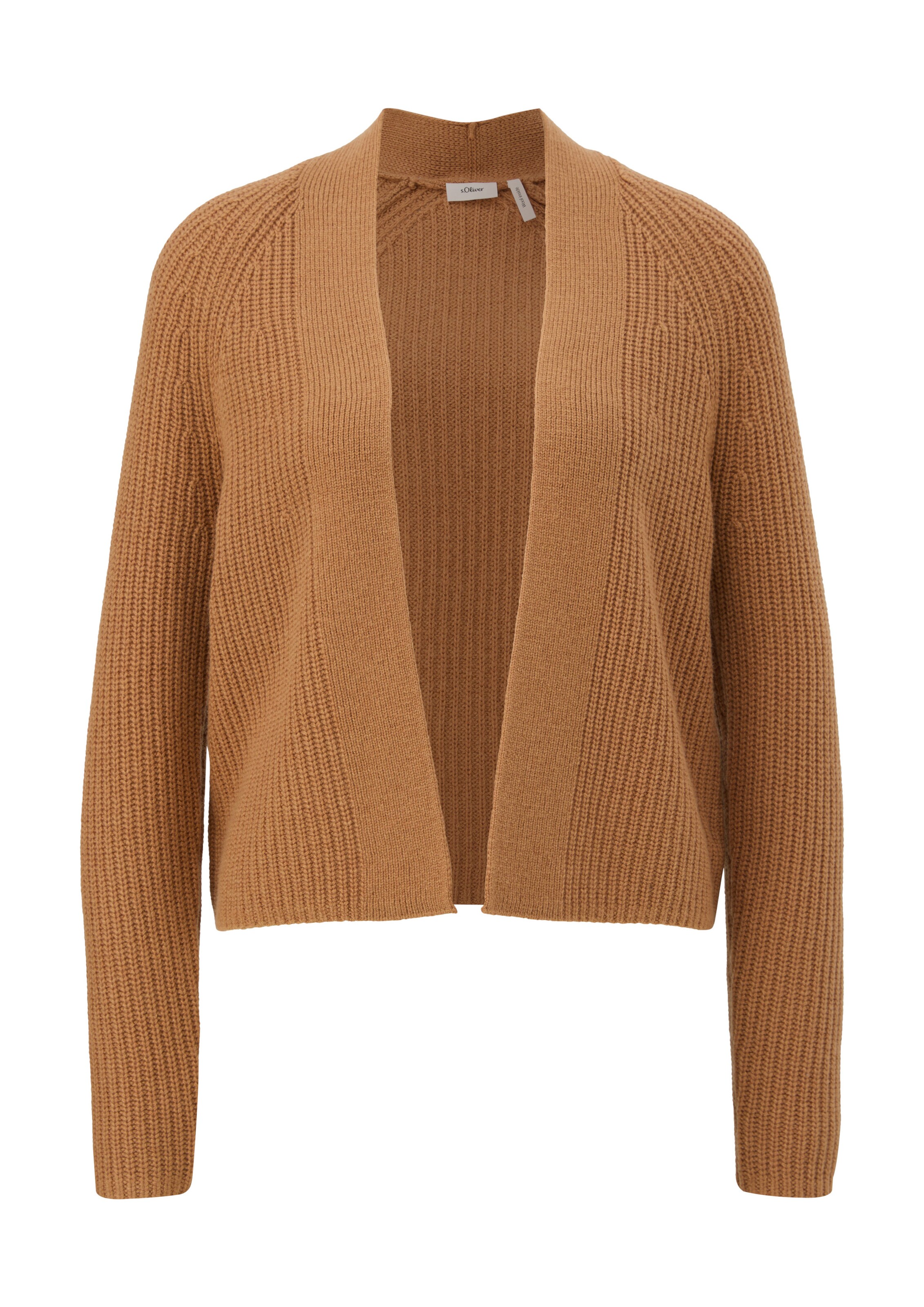 s.Oliver BLACK LABEL Strickjacke in Braun: Vorderseite