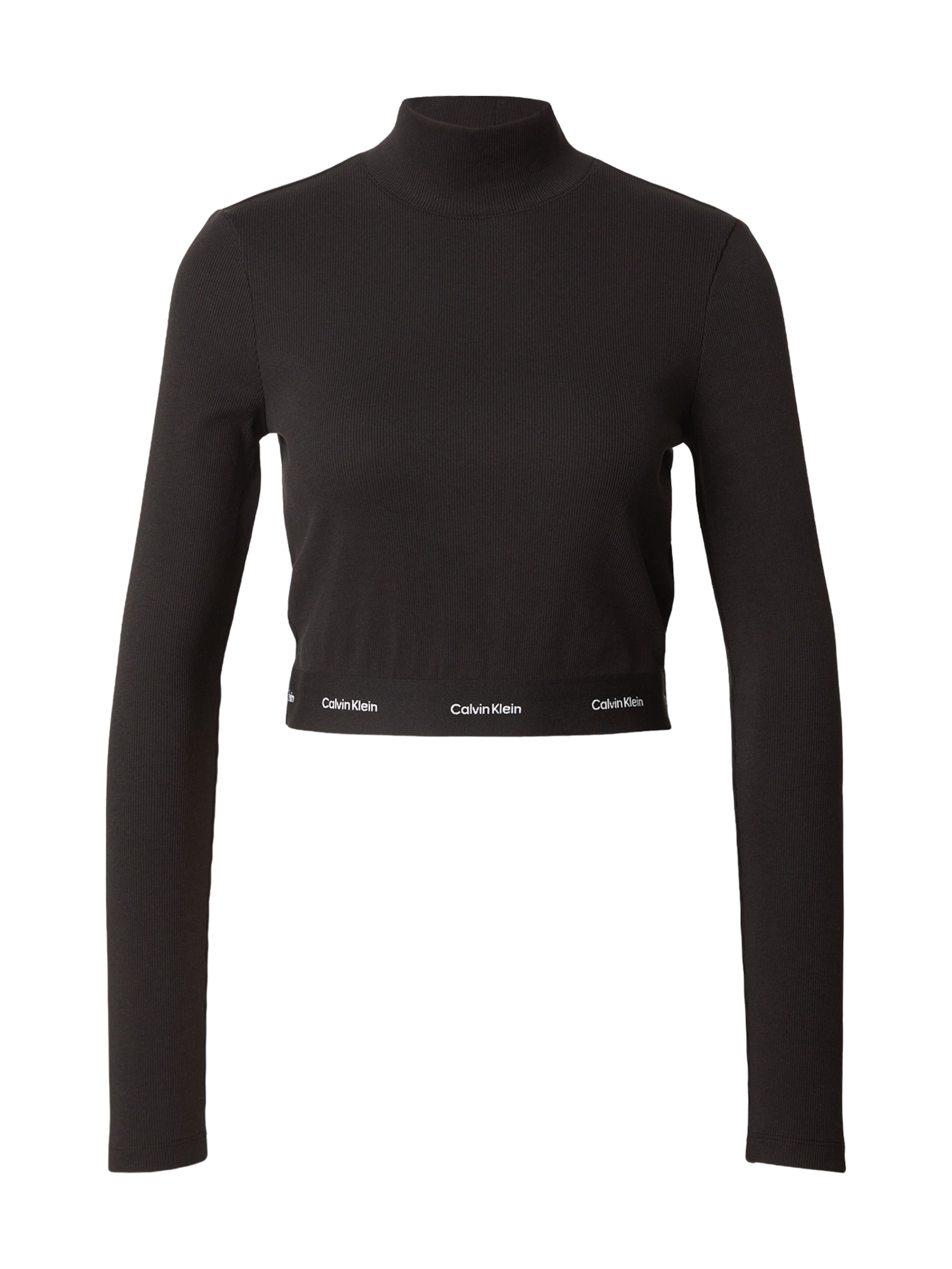 Calvin Klein Jeans Shirt in Zwart: voorkant