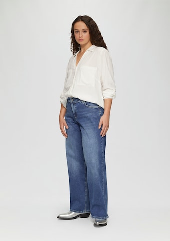 QS Wide leg Jeans in Blue: front